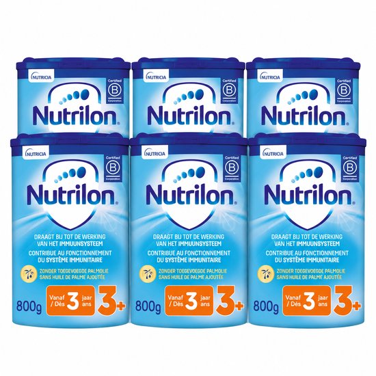 Nutrilon 3+ Groeimelk - Peuter melkpoeder vanaf 3 jaar - Voor gezonde groei - 6 stuks van Merkloos — afbeelding 2