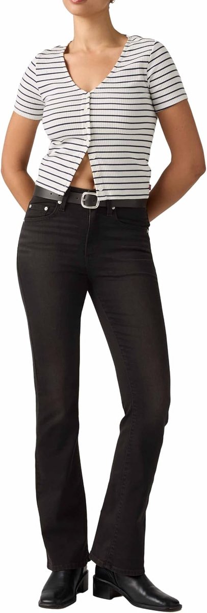 725 High Rise Bootcut Soot Scrape Bfr