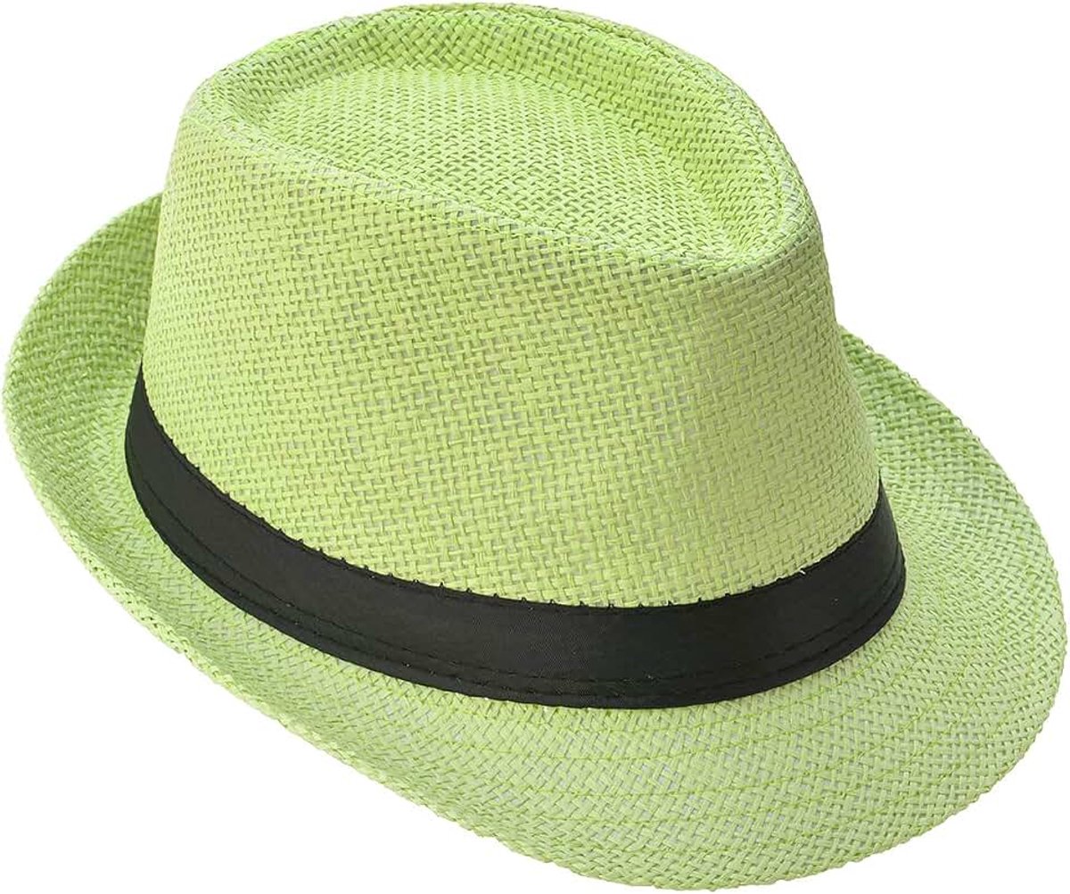 Strohoed, Panamahoed, Fedorahoed voor heren, dames en kinderen, Trilby-ontwerp, zonnehoed.