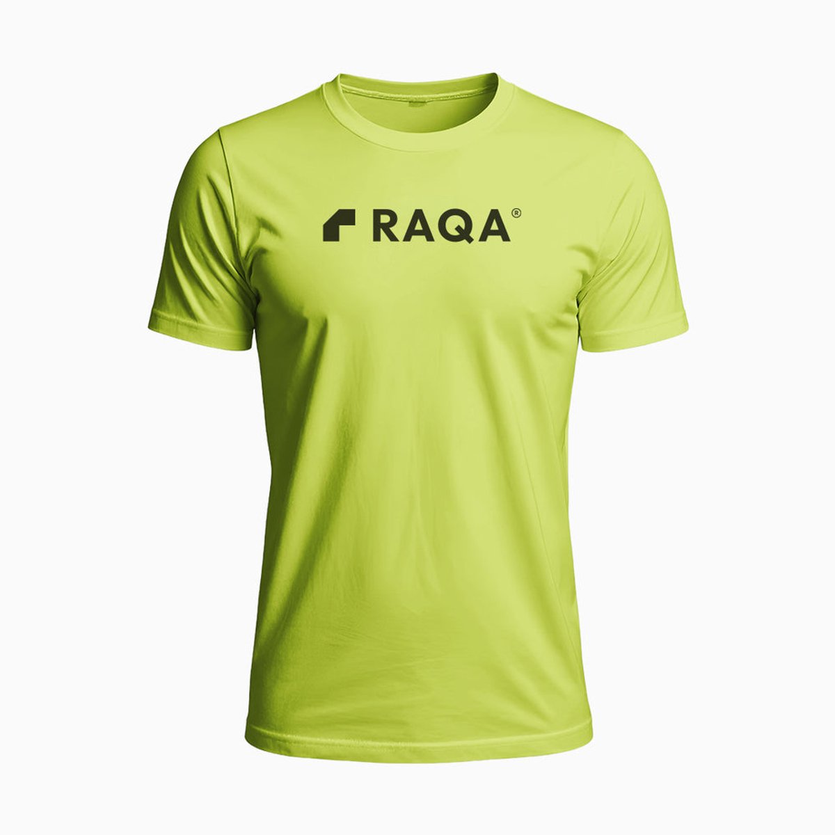 Raqa ® Padel Shirt - Veloz - Sportshirt - Tennis shirt - Fitness shirt - Heren - Sneldrogend Sportshirt - Ademend - Lichtgewicht - S - Fluor Geel