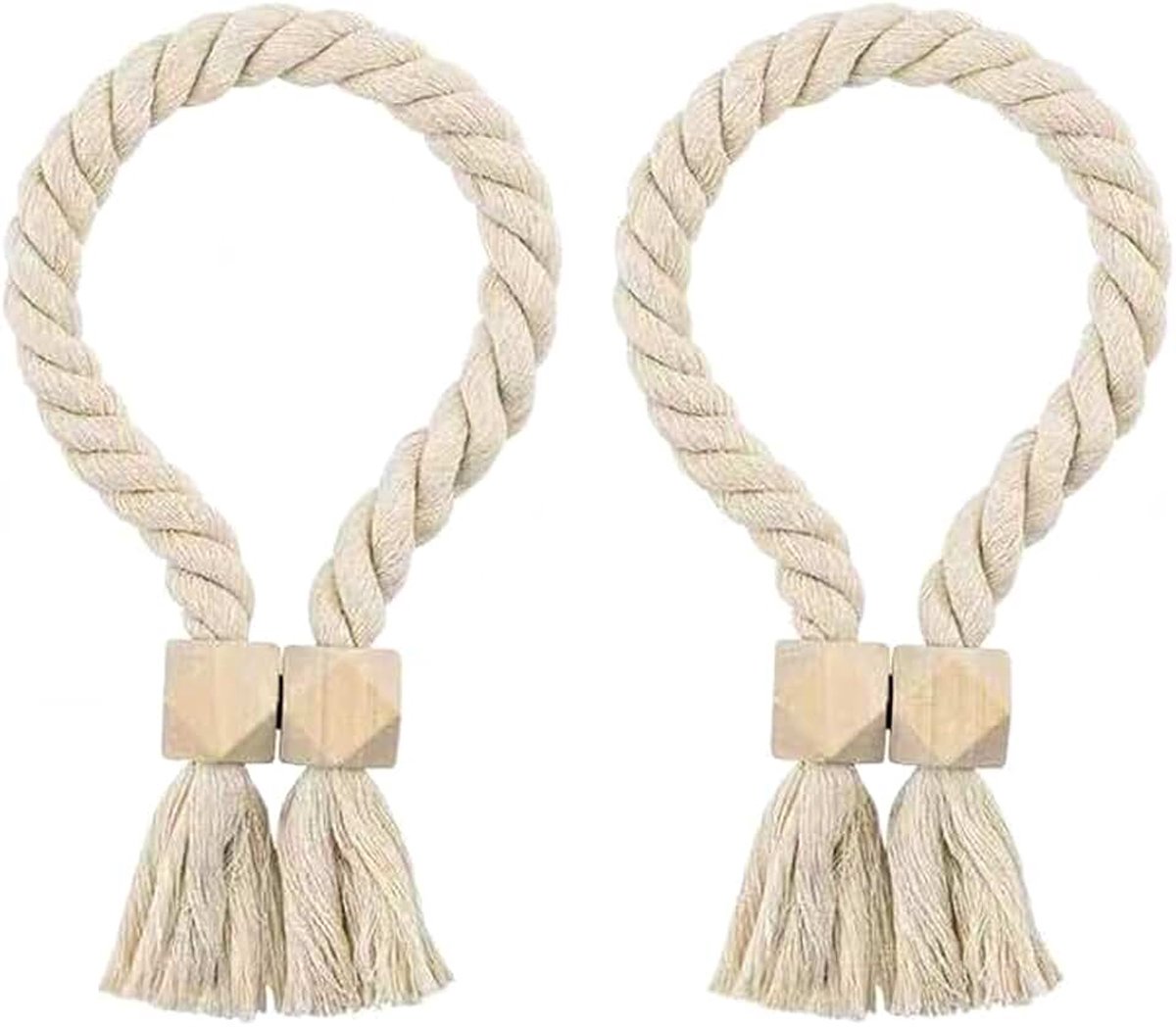 Gordijnhouders, 2 stuks, handdoekhouder zonder boren, kleefhaken, extra sterk, handdoekhouder voor muur, haken, zelfklevend, voor badkamerdecoratie, beige, 30 banden
