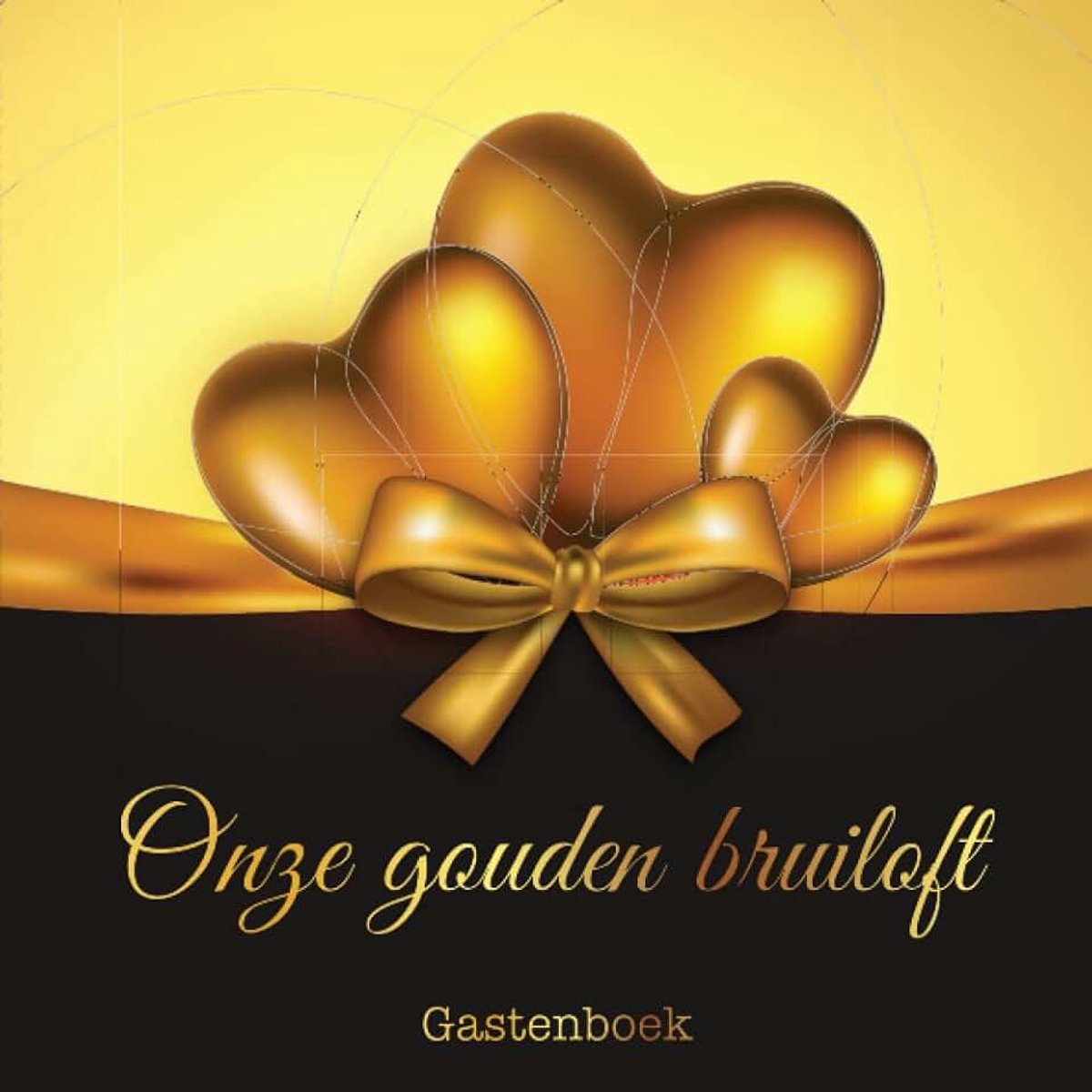 Gouden bruiloft Gastenboek: Gastenboek voor de 50e huwelijksverjaardag | Gastenboek Memory Album | Cadeau en Deco voor de Gouden ... en foto's van de gasten op te schrijven