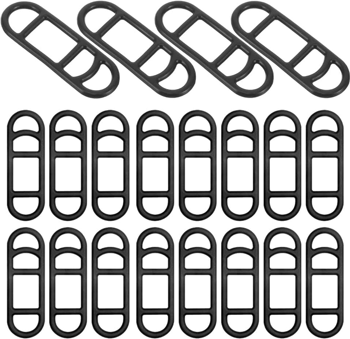 Siliconen banden voor fietslampen, fietsverlichting, elastiek, zaklamp, rubberen band, houder, fietsachterlicht, houder voor led-luidsprekers, zwart