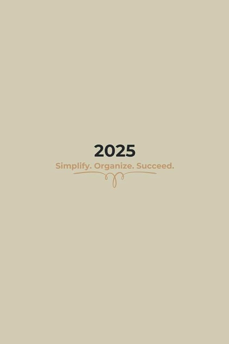 2025 Neutral Beige Planner: Monthly Planner with Calendar: Lined and Dot Grid Notes, Nov 2024 - Feb 2026, 6x9 inches