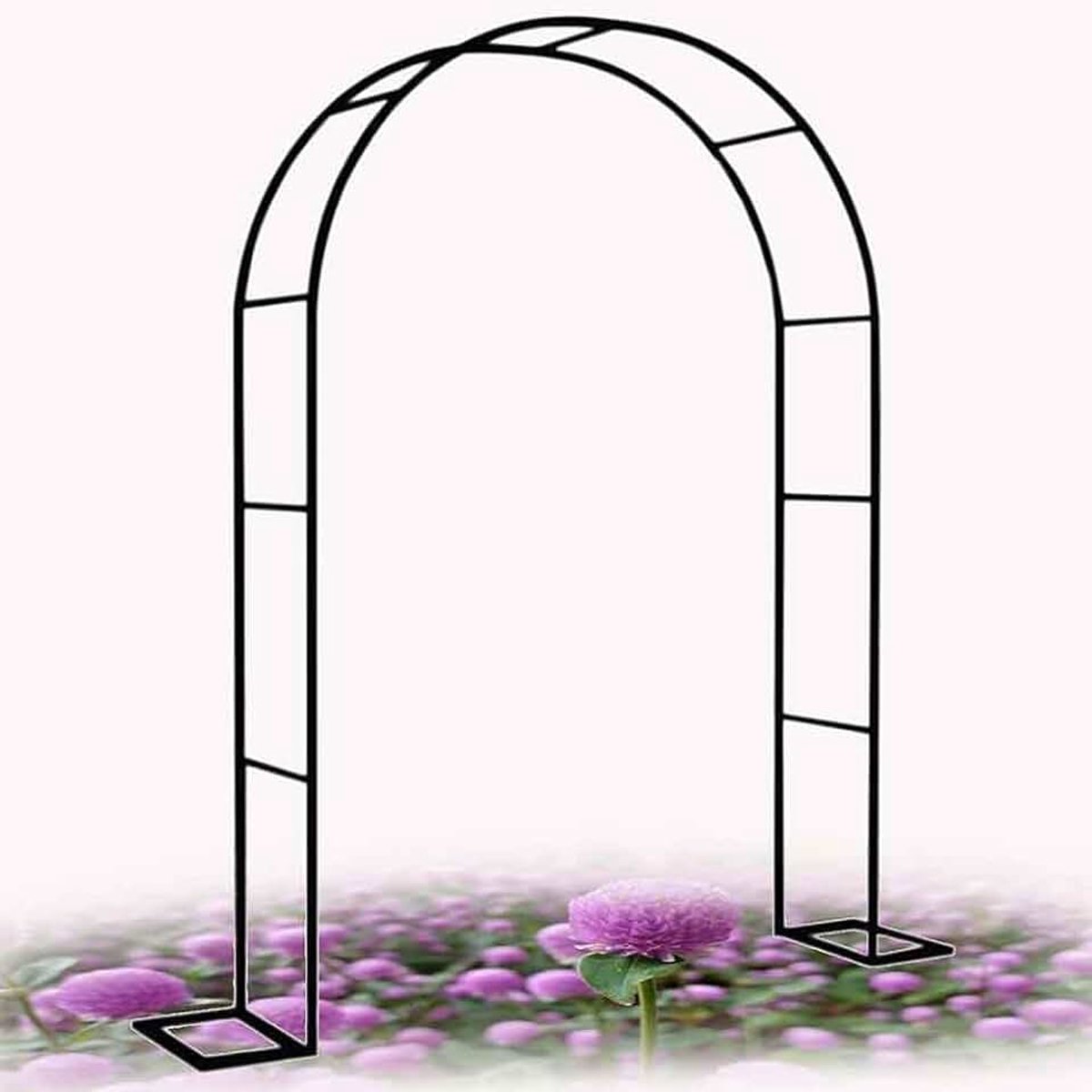 Tuinboog zware roos prieel klimplanten ondersteuning boog grote bruiloft bogen 140 cm 180 cm 240 cm 120 cm breed, zwart, B 1,4 m x H 2,3 m