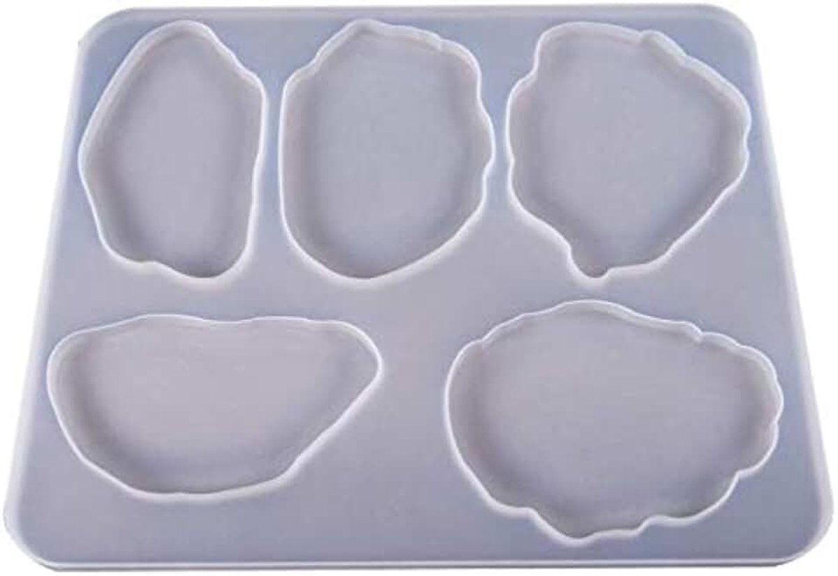 Coaster Mal, Siliconen Mallen voor Hars Gieten, DIY Kristal Epoxy Lijm MoldAgate Coaster Epoxy Mallen Epoxyhars Gietvorm voor Onderzetters