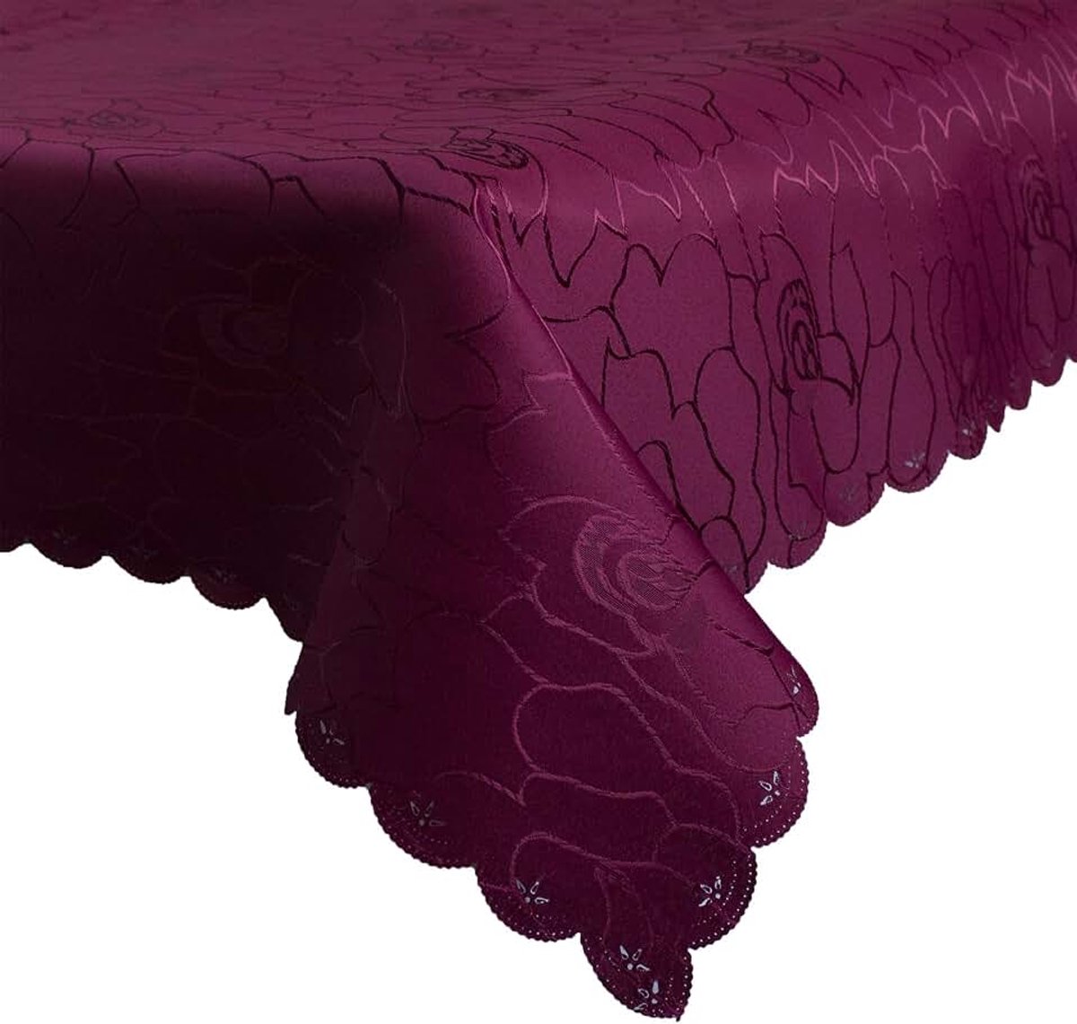 Textiel damast tafelkleed 160x260cm tafelkleed tafellinnen tafelkleed Jacquard rechthoekig zilver