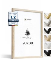 Heimlich Fotolijst 20x30 cm - Massief Hout Eiken - Staand en Wandhangend - Onbreekbaar Kunststof Glas