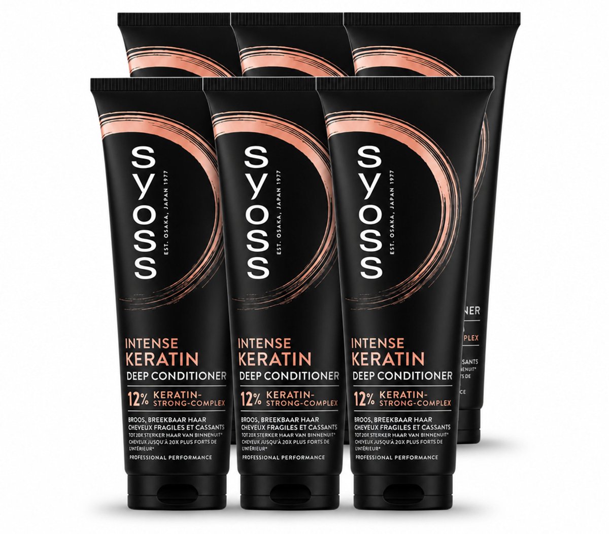 6 x Syoss - Keratin Conditioner - 250 ml - Voordeelverpakking - 6 stuks