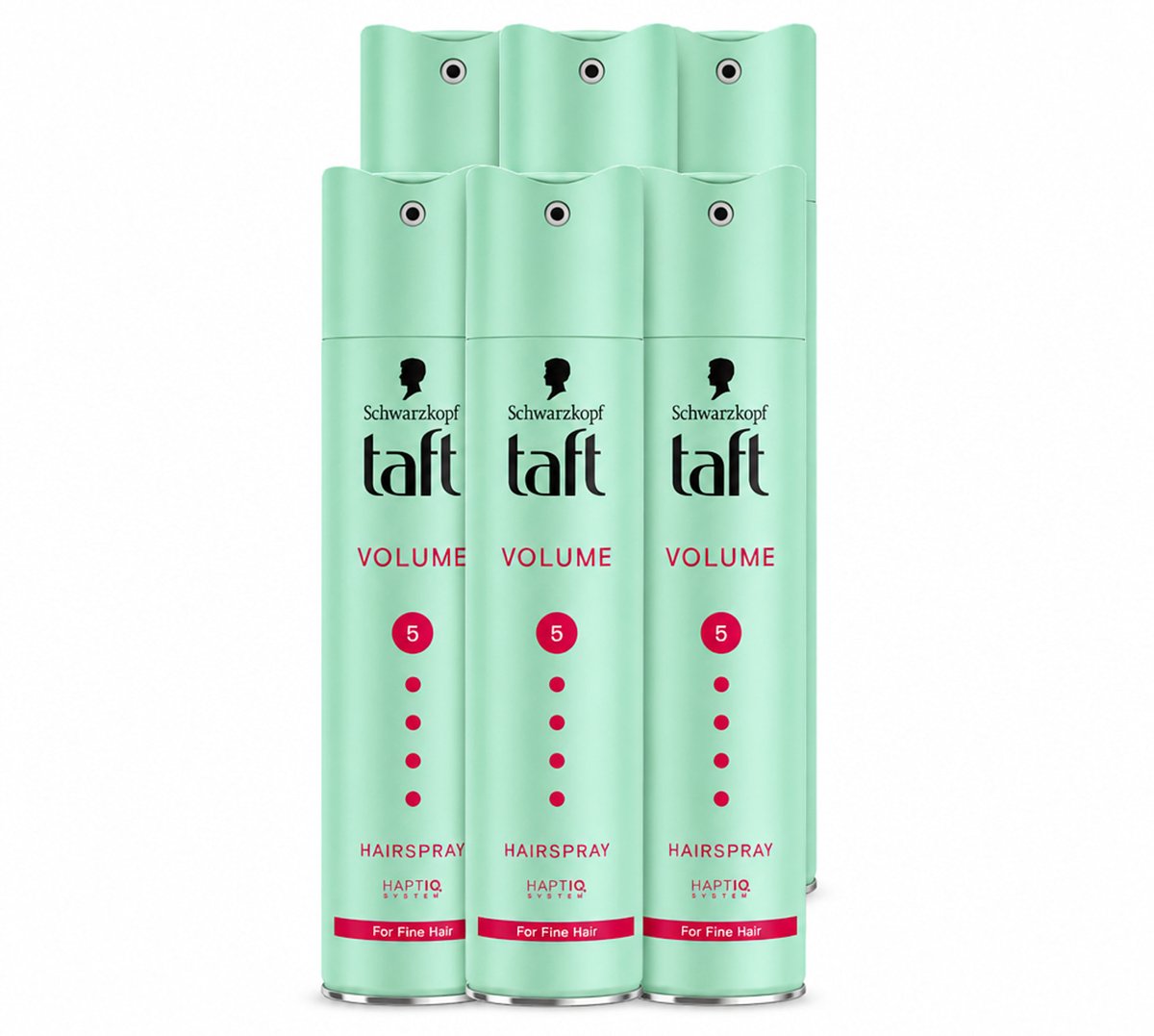 6 x Taft - Volume 5 - Haarspray - Volumineuze hold - 250 ml - Voordeelverpakking - 6 stuks