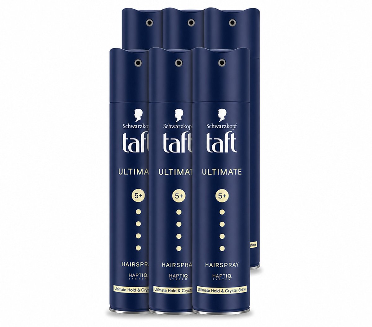 6 x Taft - Ultimate 5+ - Haarspray - Maximale stevigheid - 250 ml - Voordeelverpakking - 6 stuks