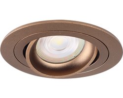 Inbouwspot Broan rond brons - extra warm wit - dimbaar - 36° lichthoek