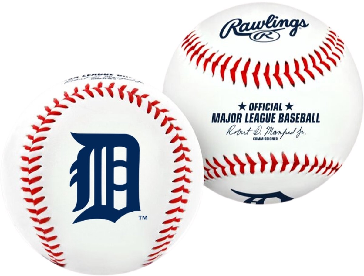 Rawlings MLB Original Team Logo Honkbal -  Detroit Tigers - 9 inch