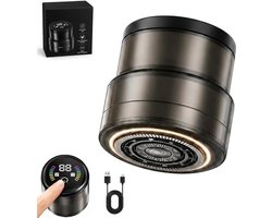 Elektrisch 2-in-1-hoofdscheerapparaat en baardtrimmer - 360° zwevende scheerkoppen - Nat en droog te gebruiken - Tondeuse - Baardtrimmer - Elektrisch scheerapparaat voor gezicht en hoofd - Cadeau voor mannen - Ideale verzorgingsset voor mannen