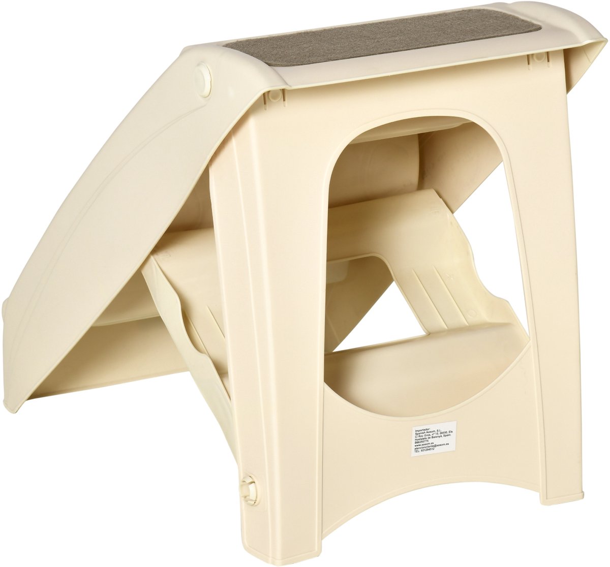 PawHut-Huisdierentrap-PP-62x38x49,5cm-Beige