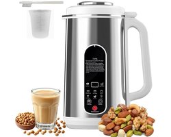 Multifunctionele sojamelkmaker 1200 ml - notenmelk, havermout en amandelmelk - 8-in-1