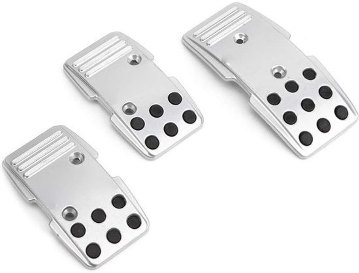 Antislip aluminium pedaalafdekkingsset - Voor handgeschakelde racesportwagens - Verbeterde grip en veiligheid
