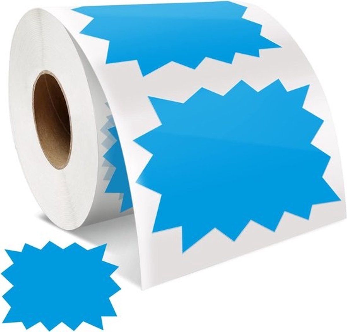 Zelfklevende Prijsetiketten Blauw 75mm x 100mm - Verwijderbare Waterdichte Labels voor Verkoop, Supermarkten en Retail - 500 Stuks