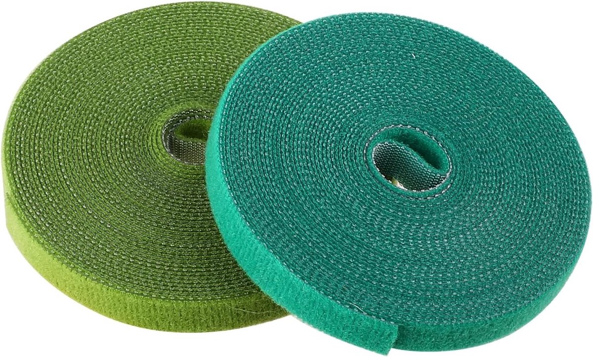 Bindtang planten - Groen - 10 mm x 15 m - Zelfklevende Plantband voor Tuinplanten en Boomondersteuning