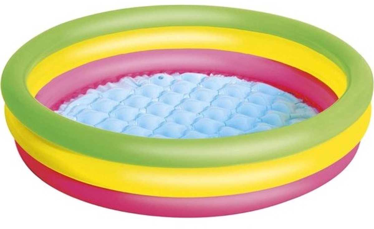 Kinderbad zomer 102 x 25 cm - - opblaasbaar - zwembad voor kinderen Kinderzwembad