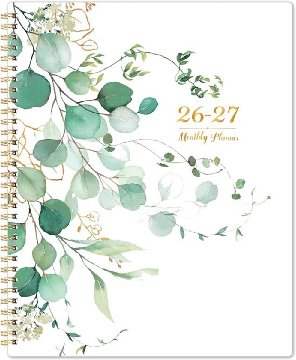 2025-2026 Maandplanner met 24 maandelijkse tabbladen en achterzak - Perfect voor organisatie