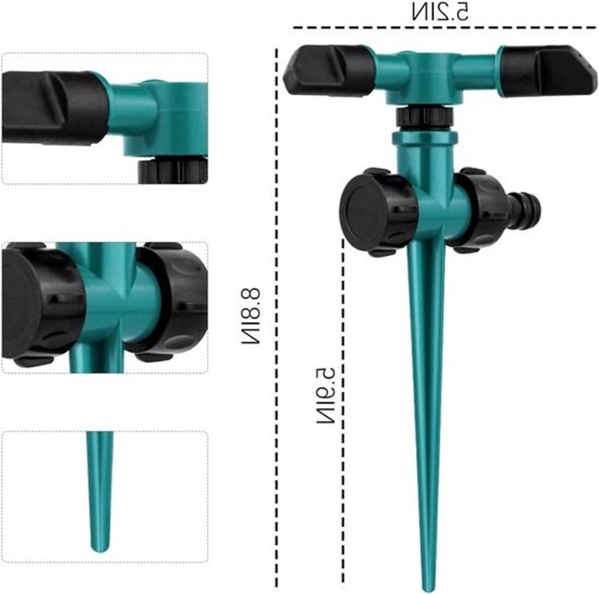 360 Graad Automatische Draaien Sprinkler Verpakking - Tuin Irrigatie Systeem - Tuinonderhoud