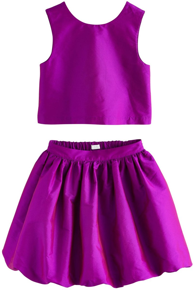 Next - Meisjes - Set van top en rok - Paars