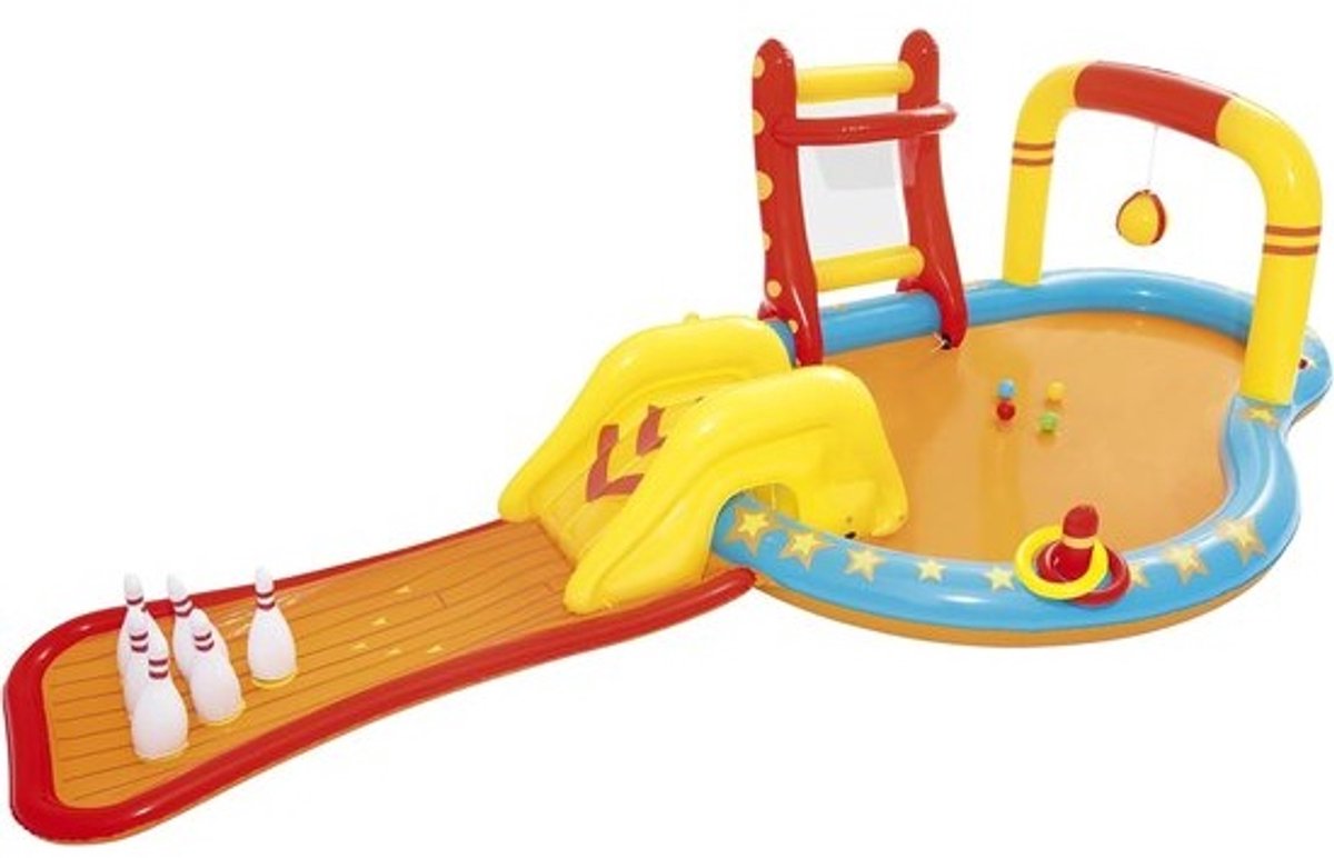 Kinderzwembad met glijbaan 435 x 213 x 117 cm
