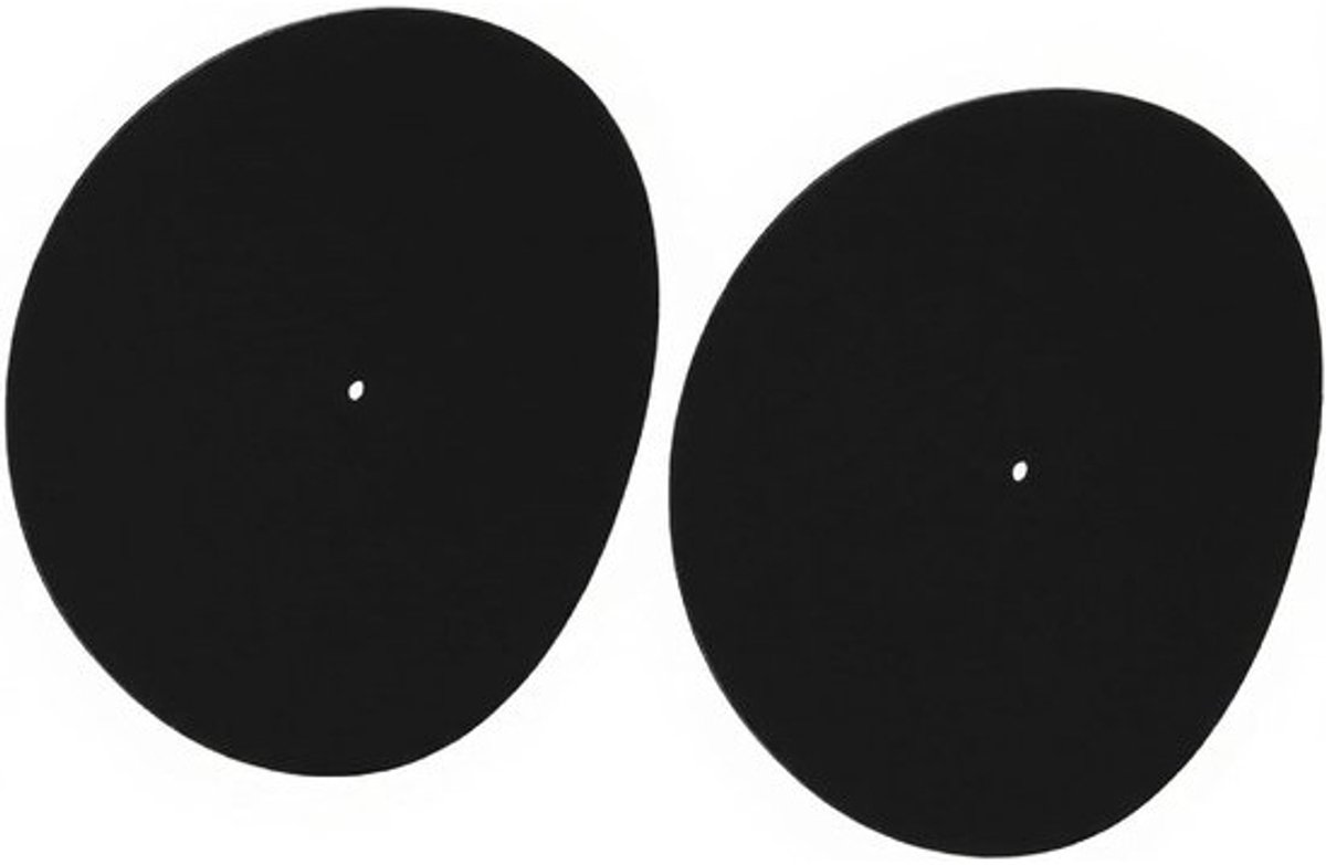 Turntable Mat Set van 2, 30.5 cm, Vinyl Platen Onderleggers, Antislip Mat, Vervangingsaccessoires voor Platenspelers