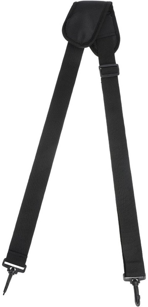Verstelbare Universele Schouderband voor Tassen, Zwart met Metalen Draaihaken, Ideaal voor Luggage, Duffels en Laptoptassen (155cm)