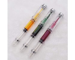 3PCS Piston Filled Flexibele Penseel Tip Vulpen voor Schetsen, Tekenen, Scrapbooking en Kalligrafie