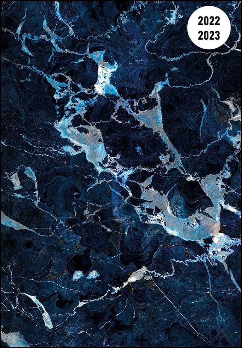 Black Marble 2022/2023 - Schüler-Kalender A6 (10x15 cm) - Marmor - Weekly - 224 Seiten - Terminplaner - Alpha Edition