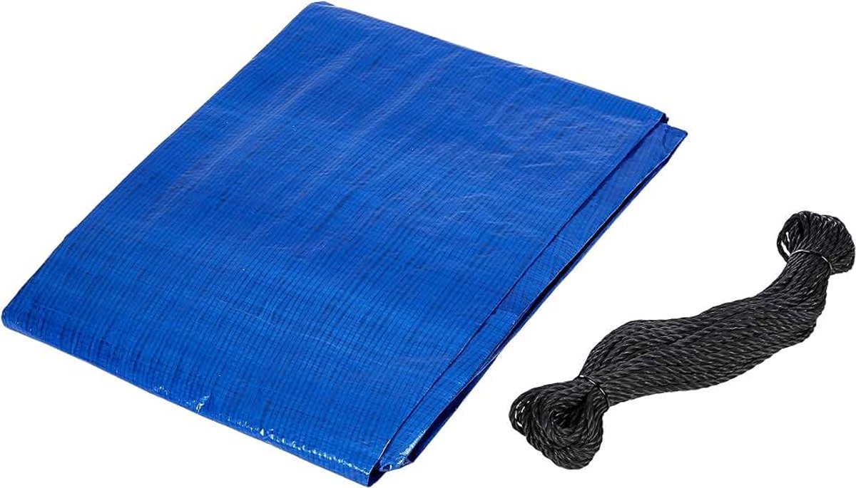 Ingestanste ringen, 3 x 4 m, PE (gecoat), 90 g/m²