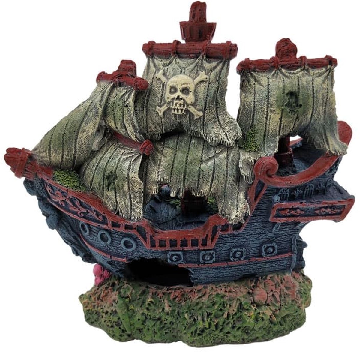 SF Scheepswrak S 15 x 7 x 14 cm Aquarium Decoratie Piratenschip