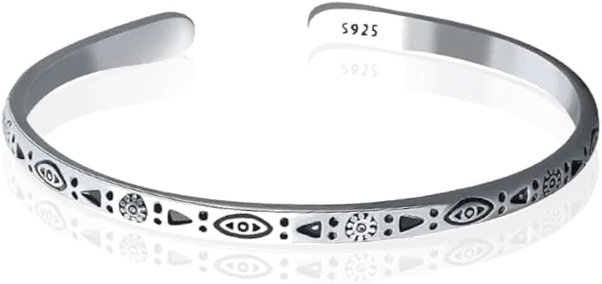 Manchetarmband - Tibetaans Zilver - Eye