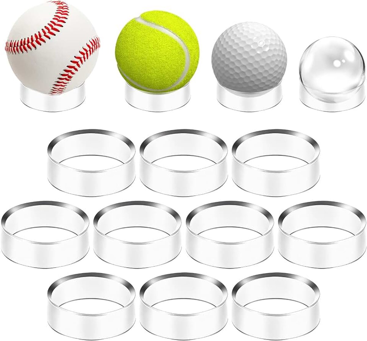Balhouder van acryl, opslag voor tennis, golf, kristal en steen, kantoor, kinderkamer
