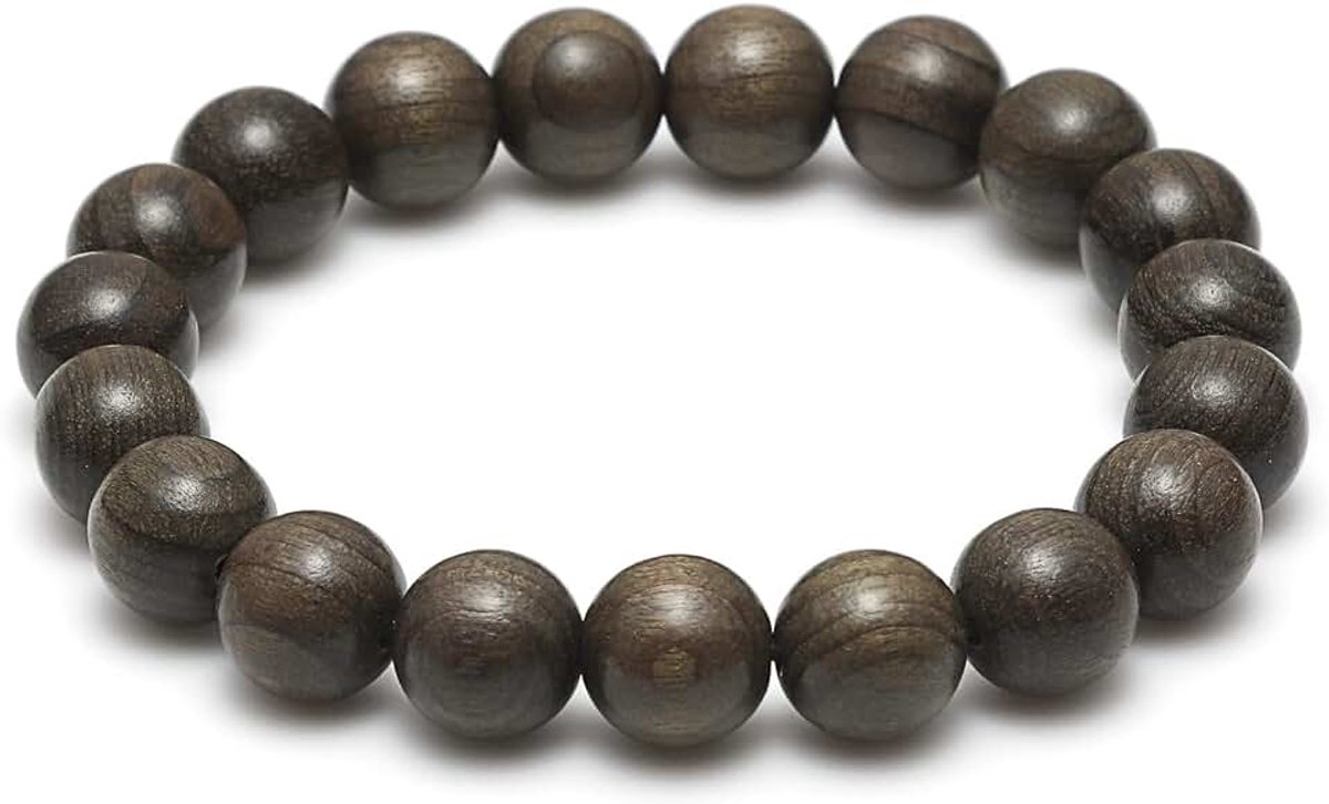 Armband, 10 mm Bidparel, Sombere Natuurlijke Mala Kralen, Boeddhistische Meditatie, Tibetaanse Armband voor Mannen en Vrouwen