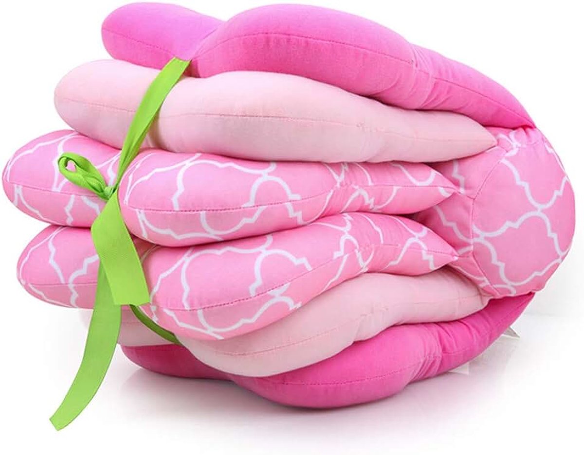 Borstvoedingskussen Ondersteuningskussen voor Zuigelingen, Draagbaar Multifunctioneel Kussen,Pink