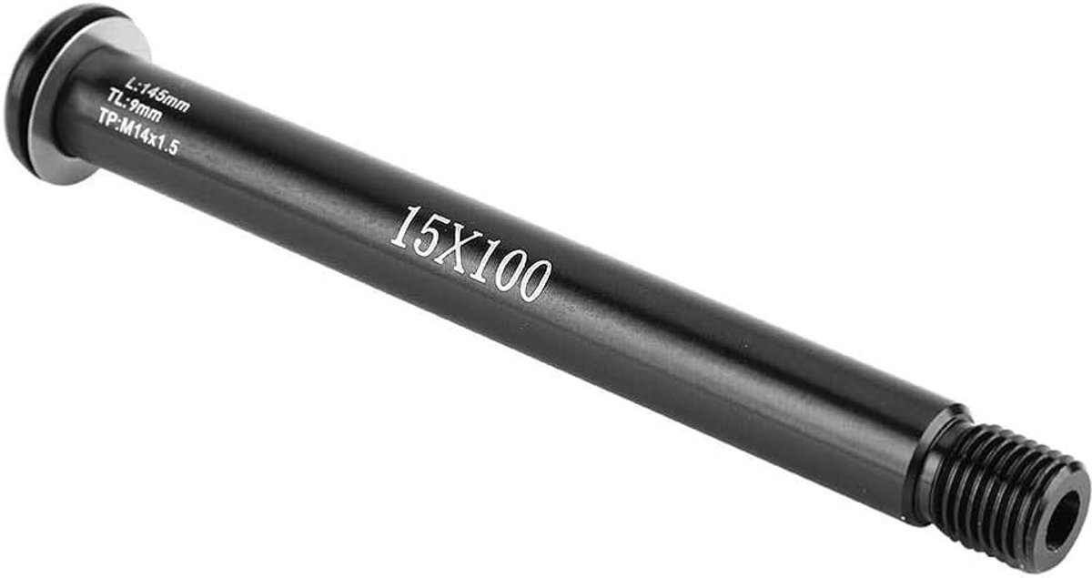 Icleta Vorkas, 15 x 100 mm, doorgangas, vork, voorwiel, snelspanner, as, Icleta, mountainbike, vooras, vervanging voor SC32 34 36