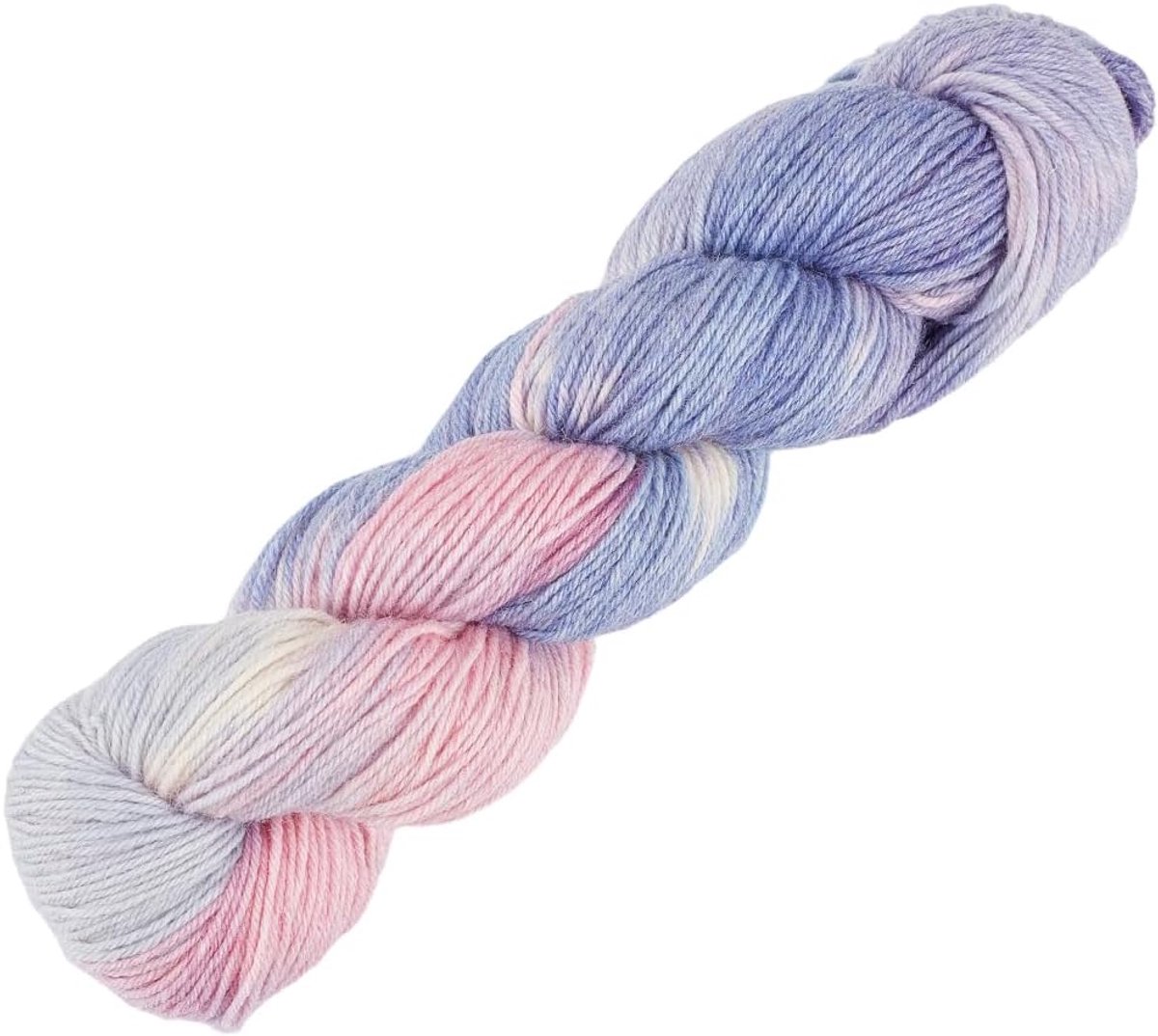 Gemêleerd geverfd worsted pluizig segmentgaren Roze kleurverloop kasjmier merinowol streng Iriserend kleurrijk fingering-gewicht fantasiegaren voor DIY-knutselen, breien van handschoen