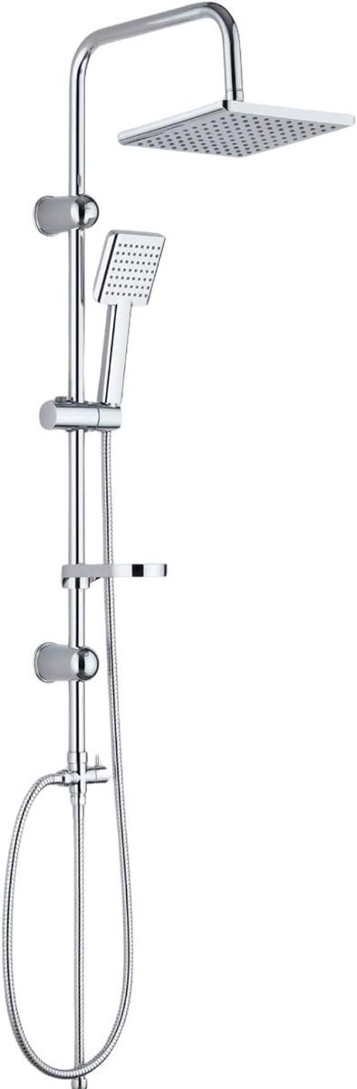 Regendouchekop Met Handdouche - 25,4 Cm Roestvrijstalen Badkameraccessoireset | 360° Draaibaar, Hoge Druk, Verchroomde Afwerking | Modern Watervalsysteem Met Antikalkbescherming