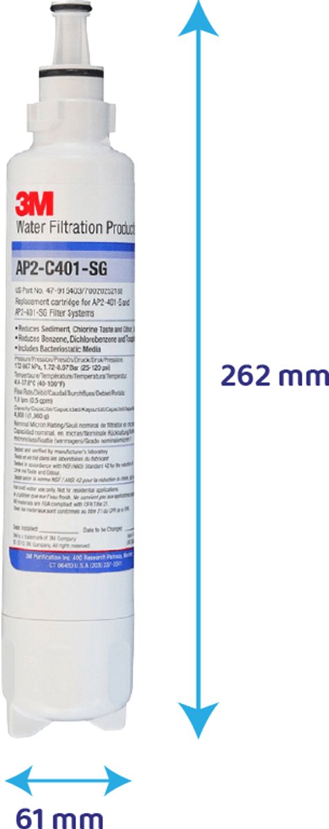 3M™ Waterfilter AP2-C401-SG