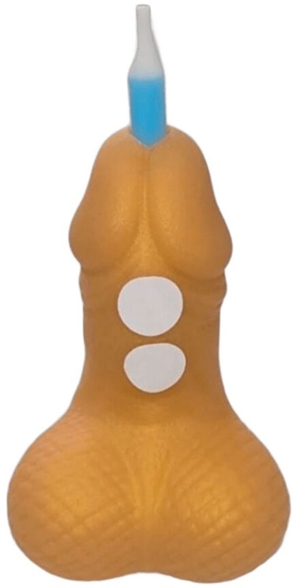 Gouden Penis Verjaardagscandle met Getallen