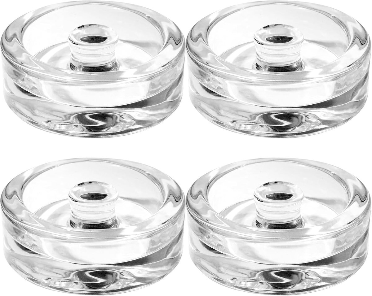 Fermentatie gewichten - Transparant - Ø 7 cm - Glas met Antislip Handgreep - Voor Kimchi en Zuurkool