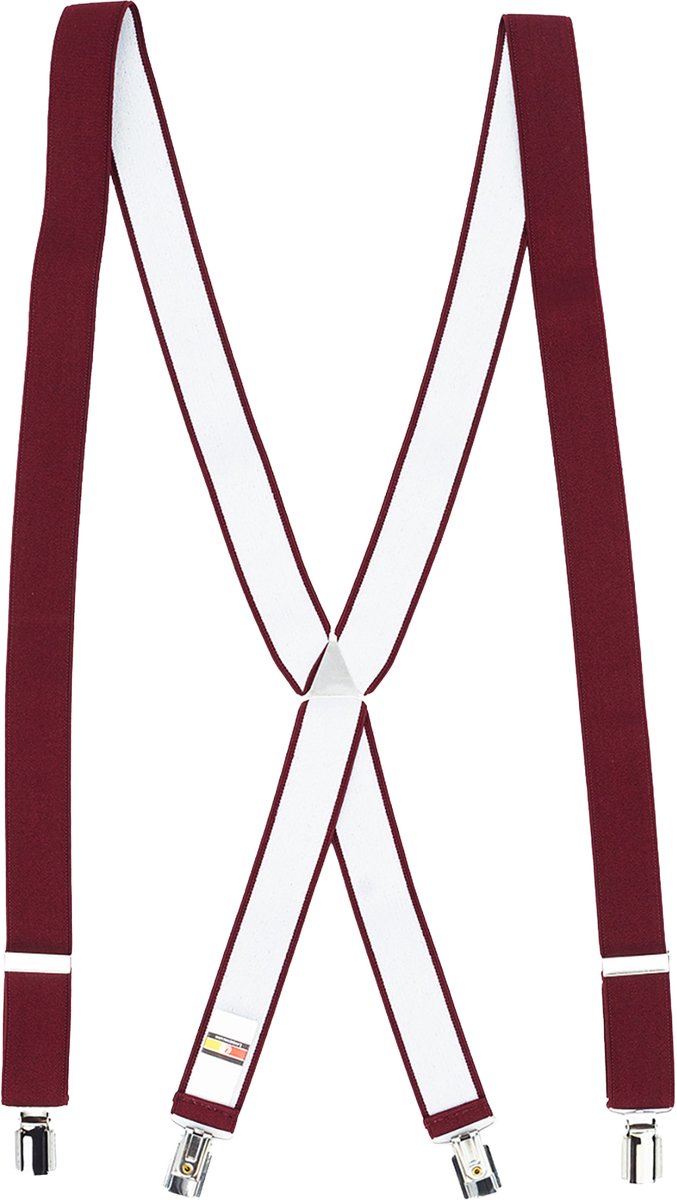 LINDENMANN heren bretels X-vorm - bordeaux