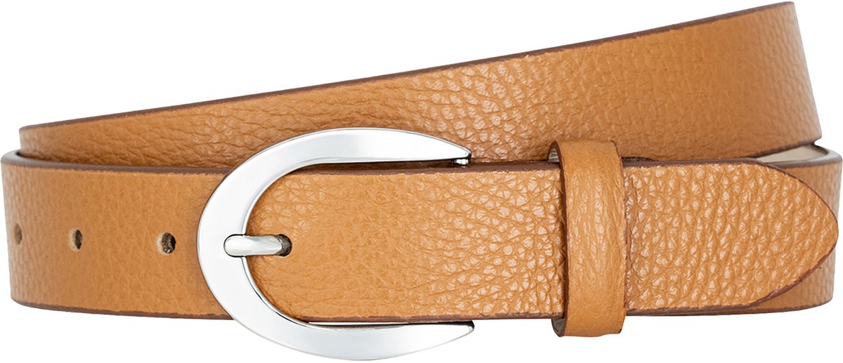 LINDENMANN dames leren riem - karamel