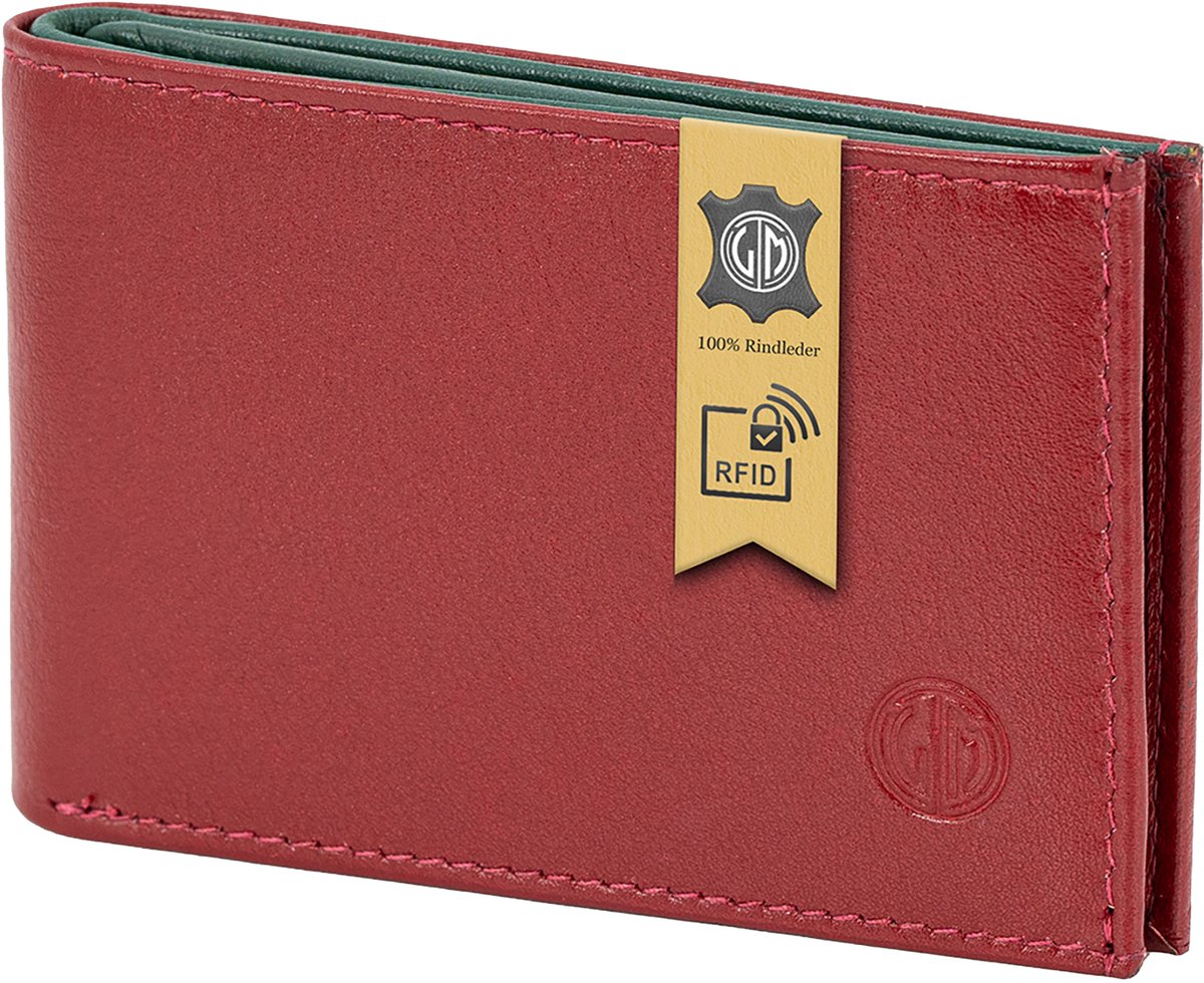 LINDENMANN heren kaarthouder RFID - rood