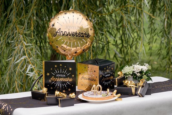 Bruiloft gastenboek, glinsterend, zwart/goud — afbeelding 5