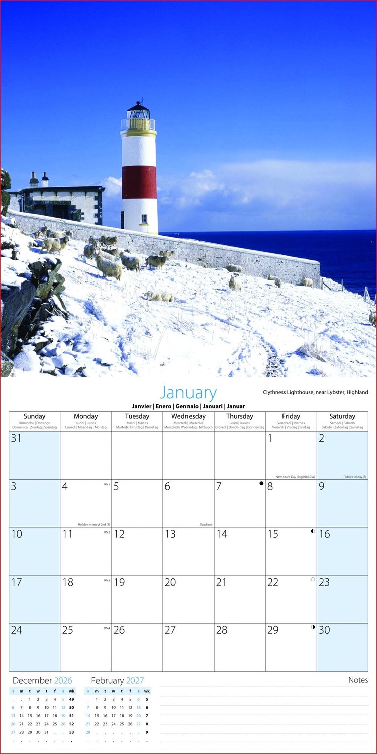 Coasts, Cottages & Scenes Kalender 2027