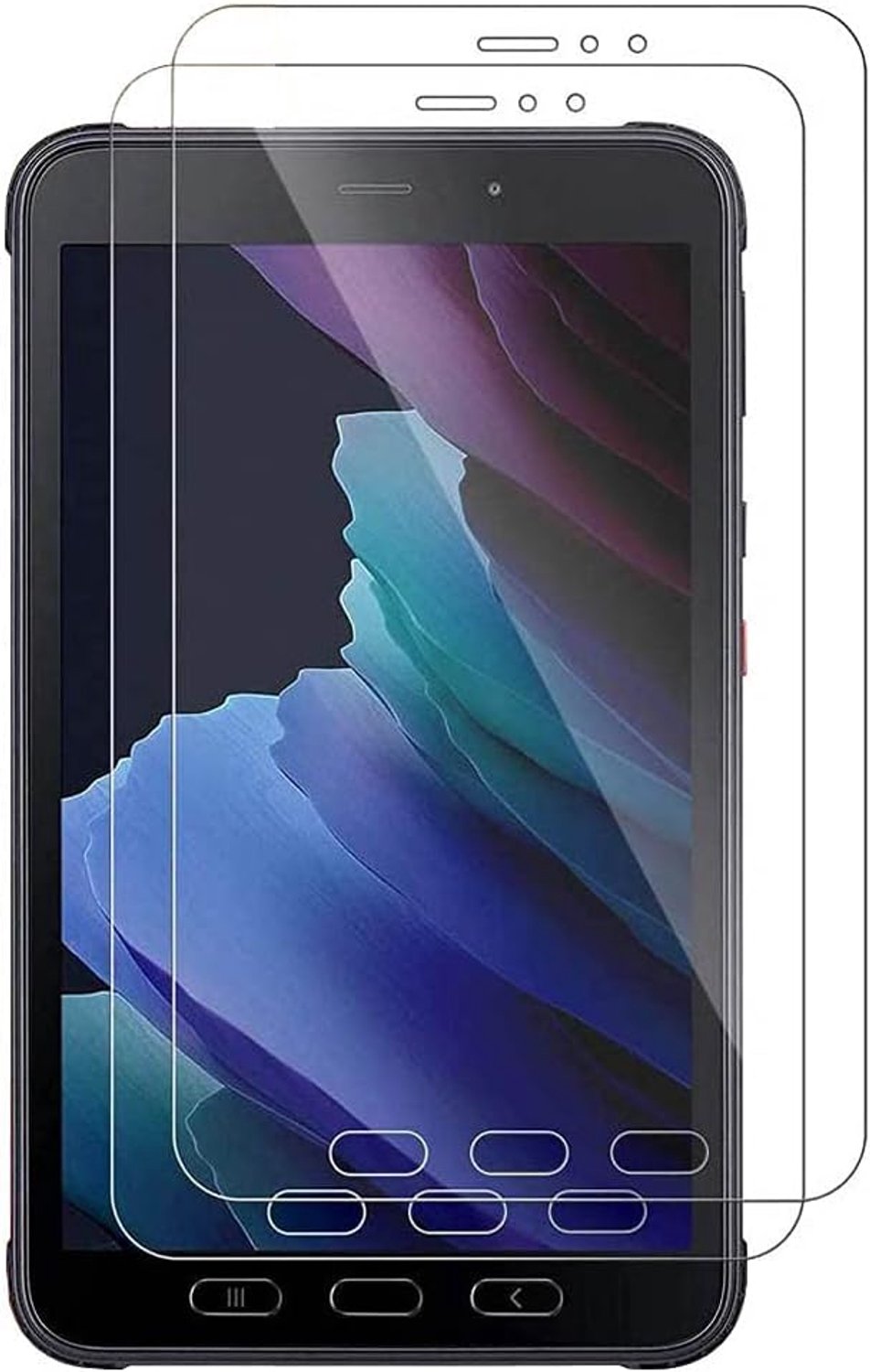 2 Stuks Gehard Glas Beschermfolie Schermen voor Samsung Galaxy Tab Active 3 8.0" T570 T575